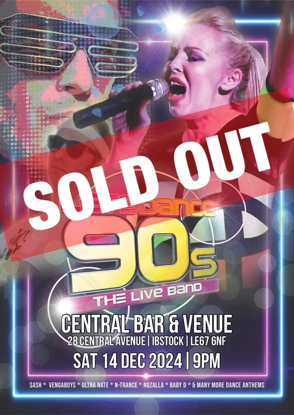 Let\u2019s Dance 90\u2019s Band live at Central Bar & Venue, Ibstock