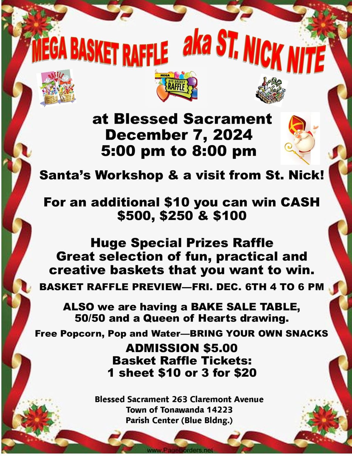 ST NICK NITE: MEGA BASKET RAFFLE! \ud83c\udf84\ud83c\udf81