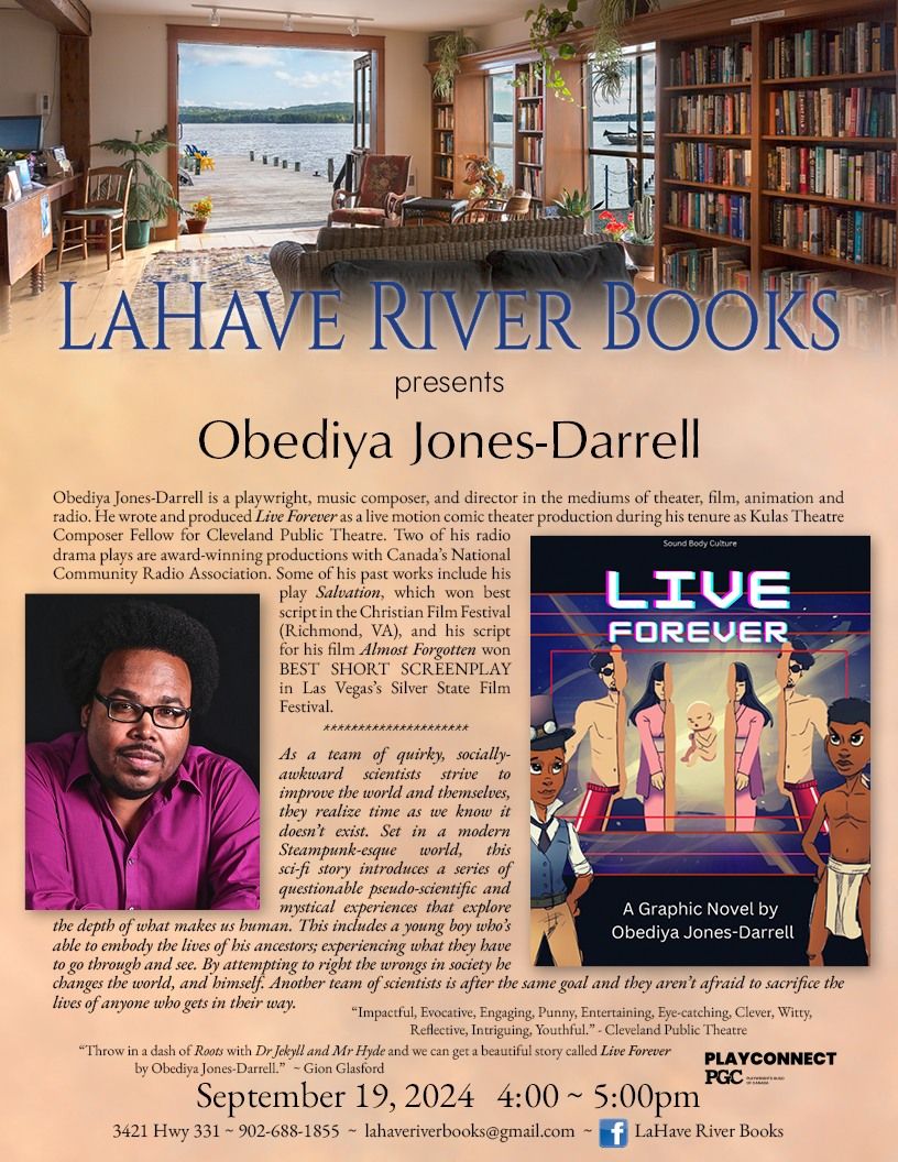 LaHave River Books Presents Obediya Jones-Darrell