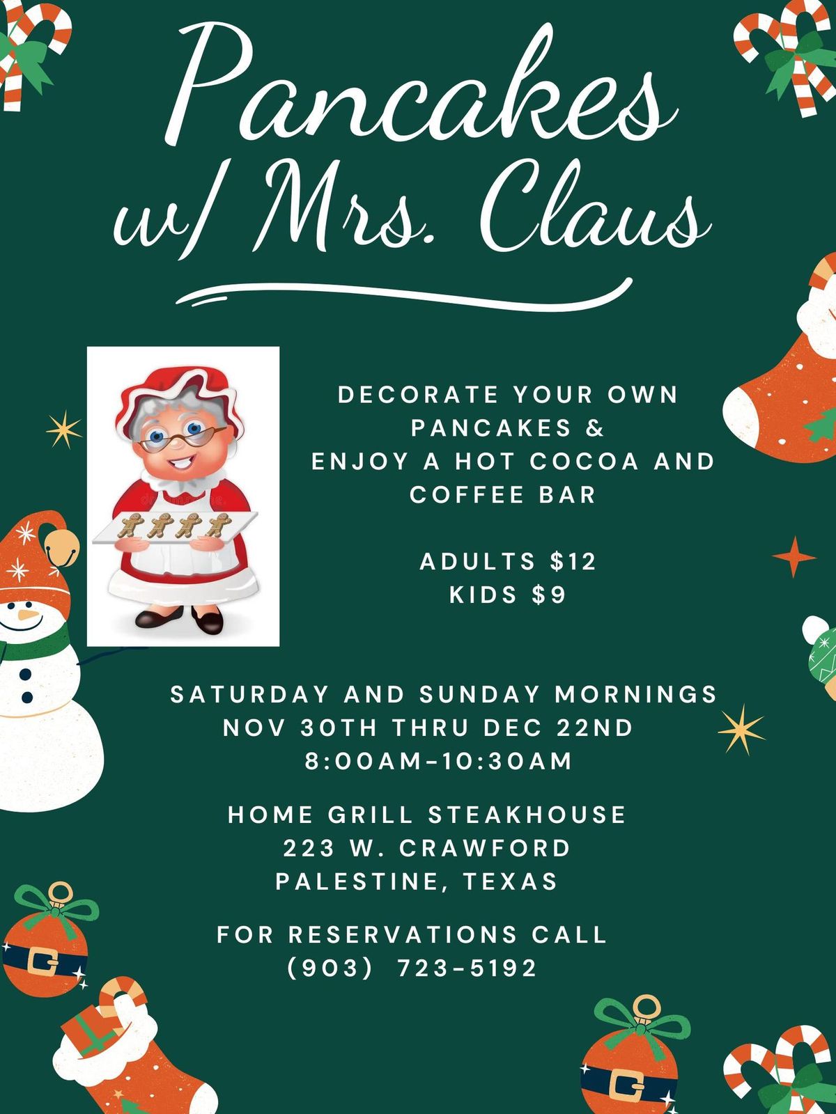 Pancakes With Mrs. Claus