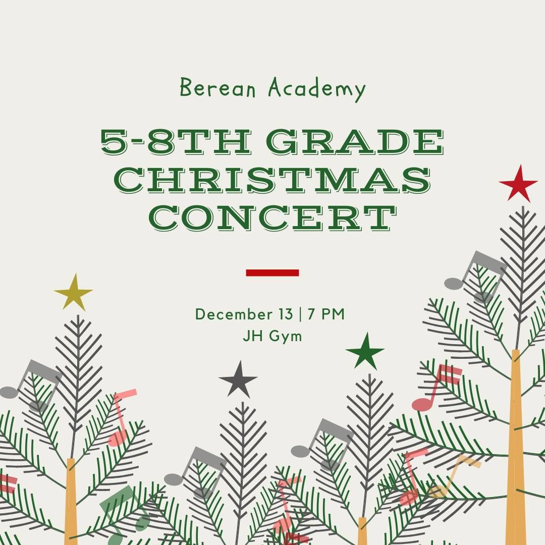 5-8th Grade Christmas Concert