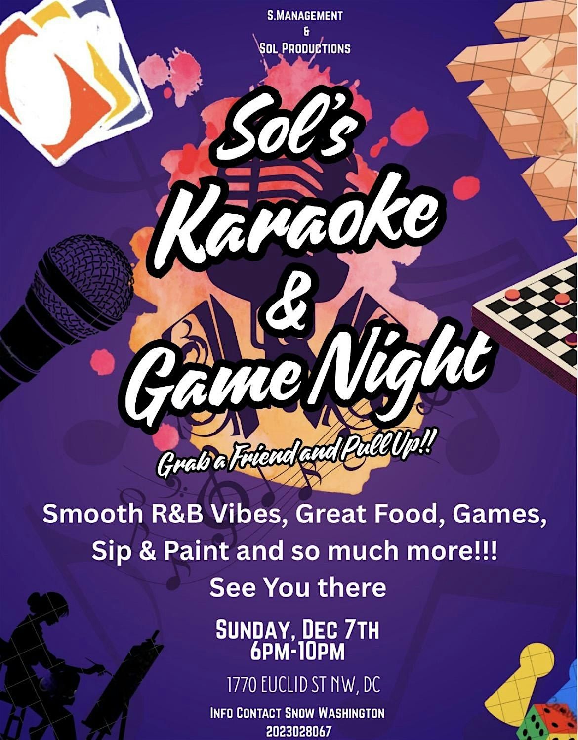 Sol\u2019s Karaoke & Game Night