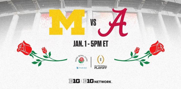 Rose Bowl - #4 Alabama vs. #1 Michigan