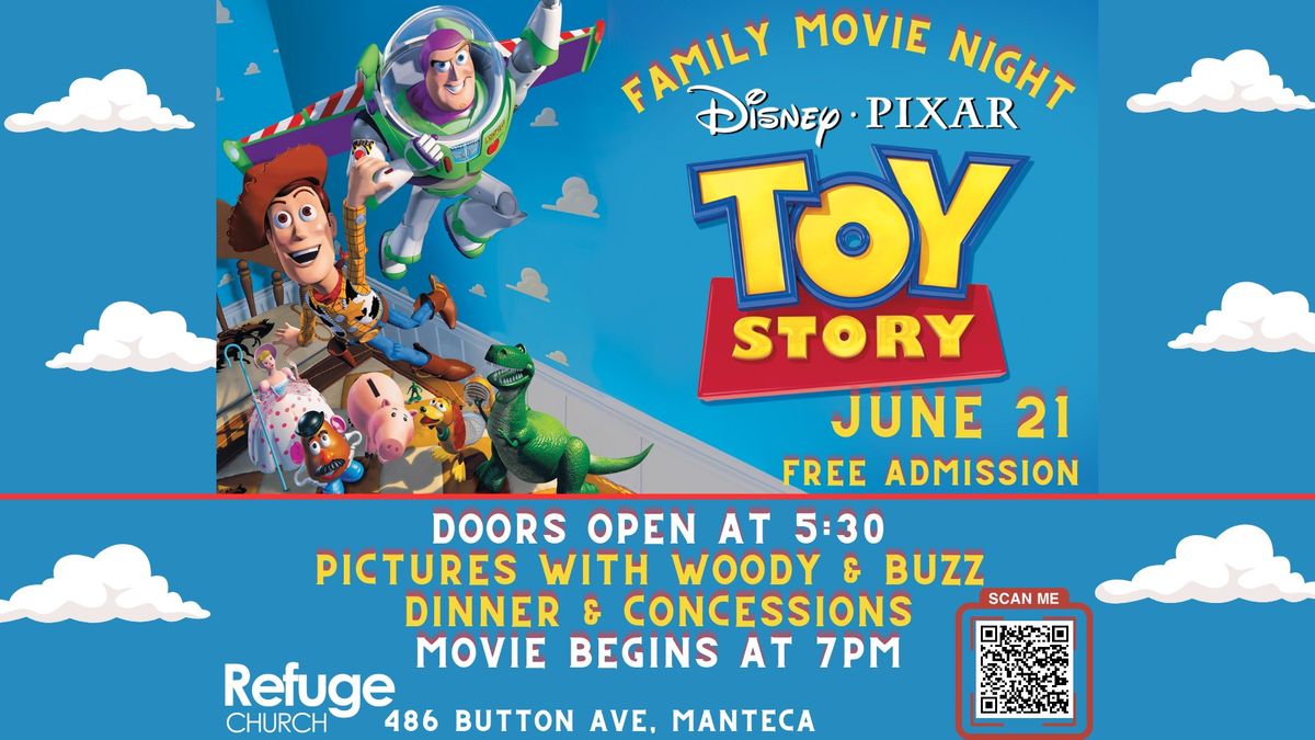 TOY STORY FAMILY MOVIE NIGHT (INDOOR-FREE ADMISSION)