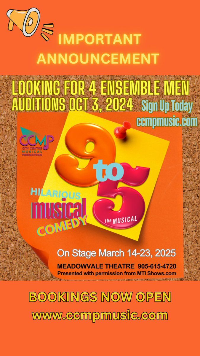 9 to 5 - The Musical at Meadowvale Theatre