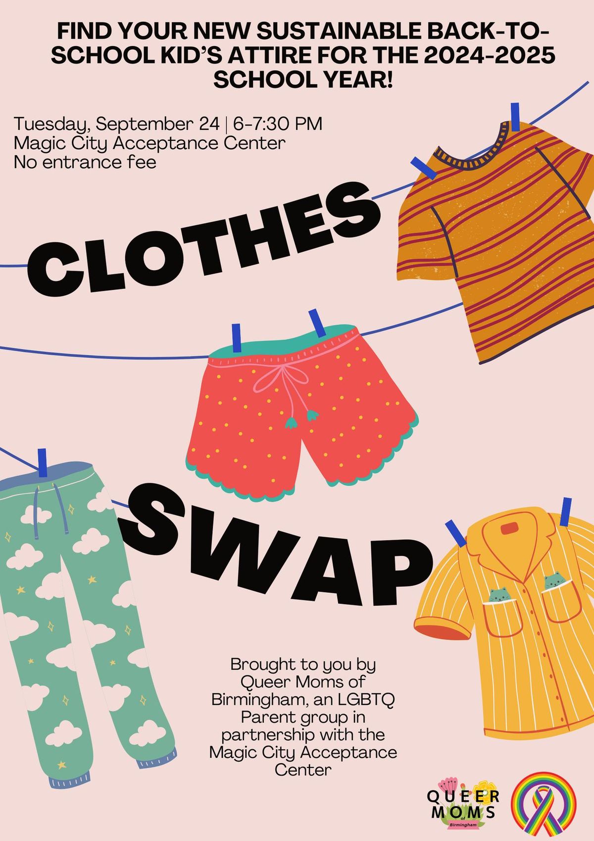 Queer Moms Social + Kids Clothing Swap