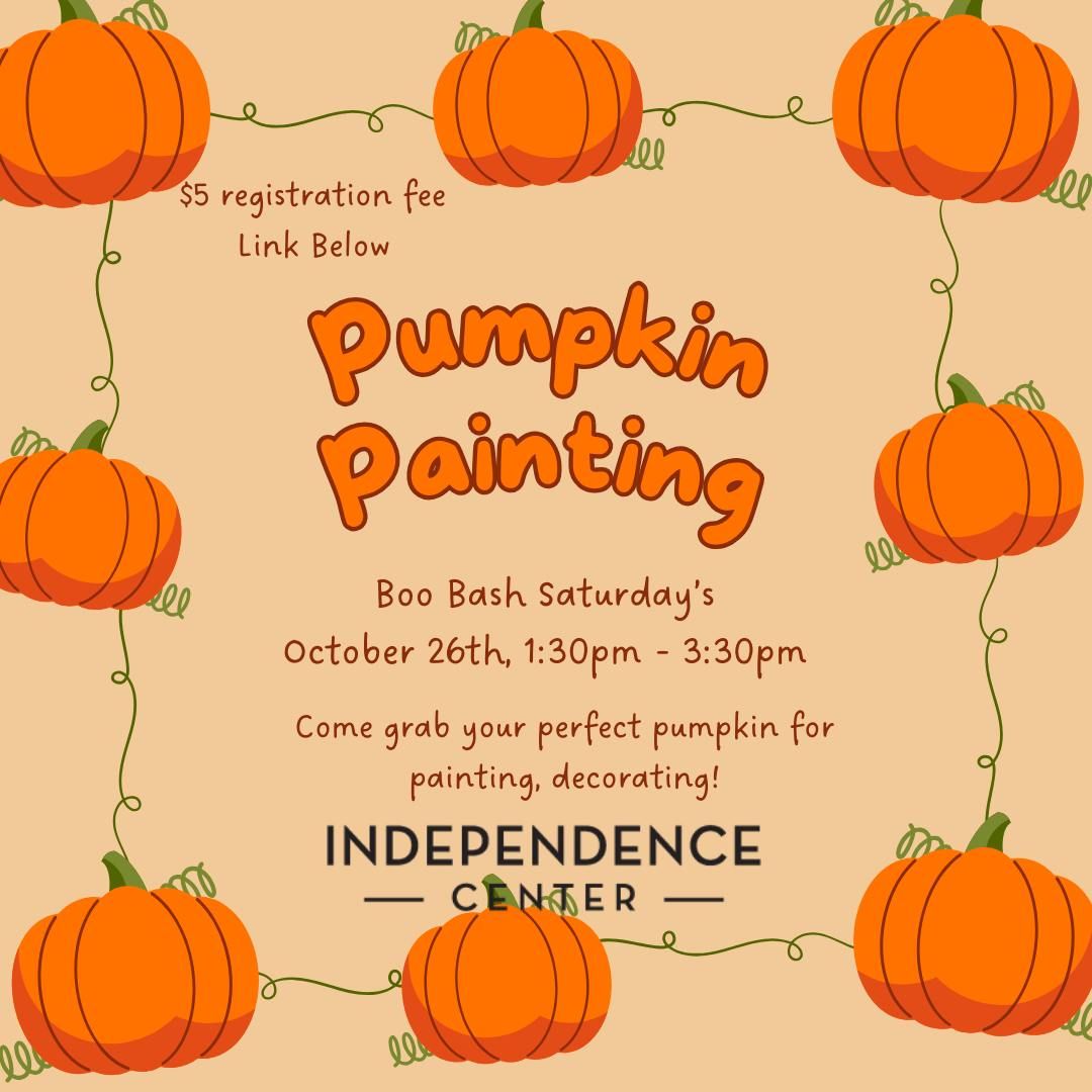 Boo Bash Saturday's - Pumpkin Painting