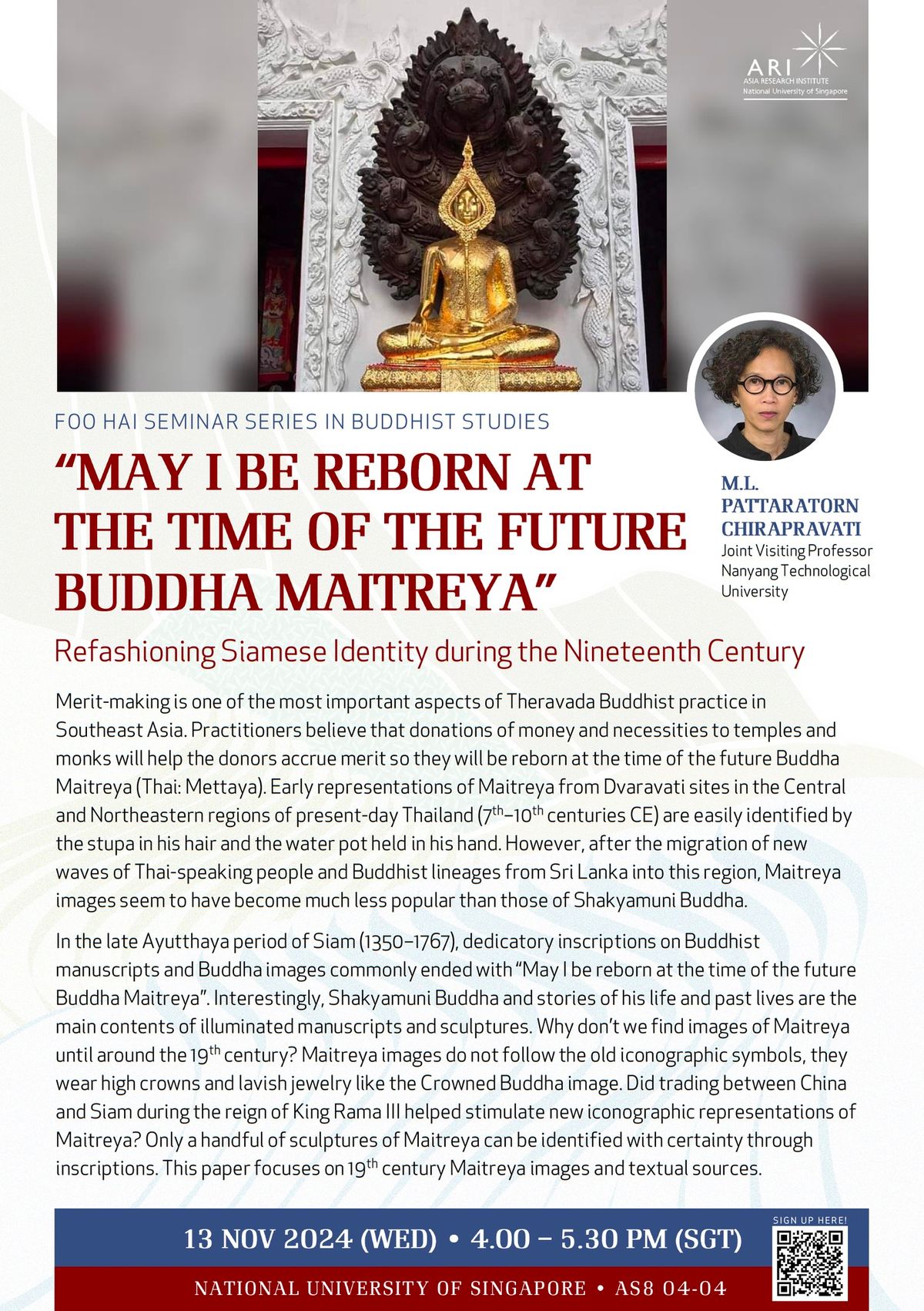 May I be Reborn at the Time of the Future Buddha Maitreya: Refashioning Siamese Identity during the Nineteenth Century