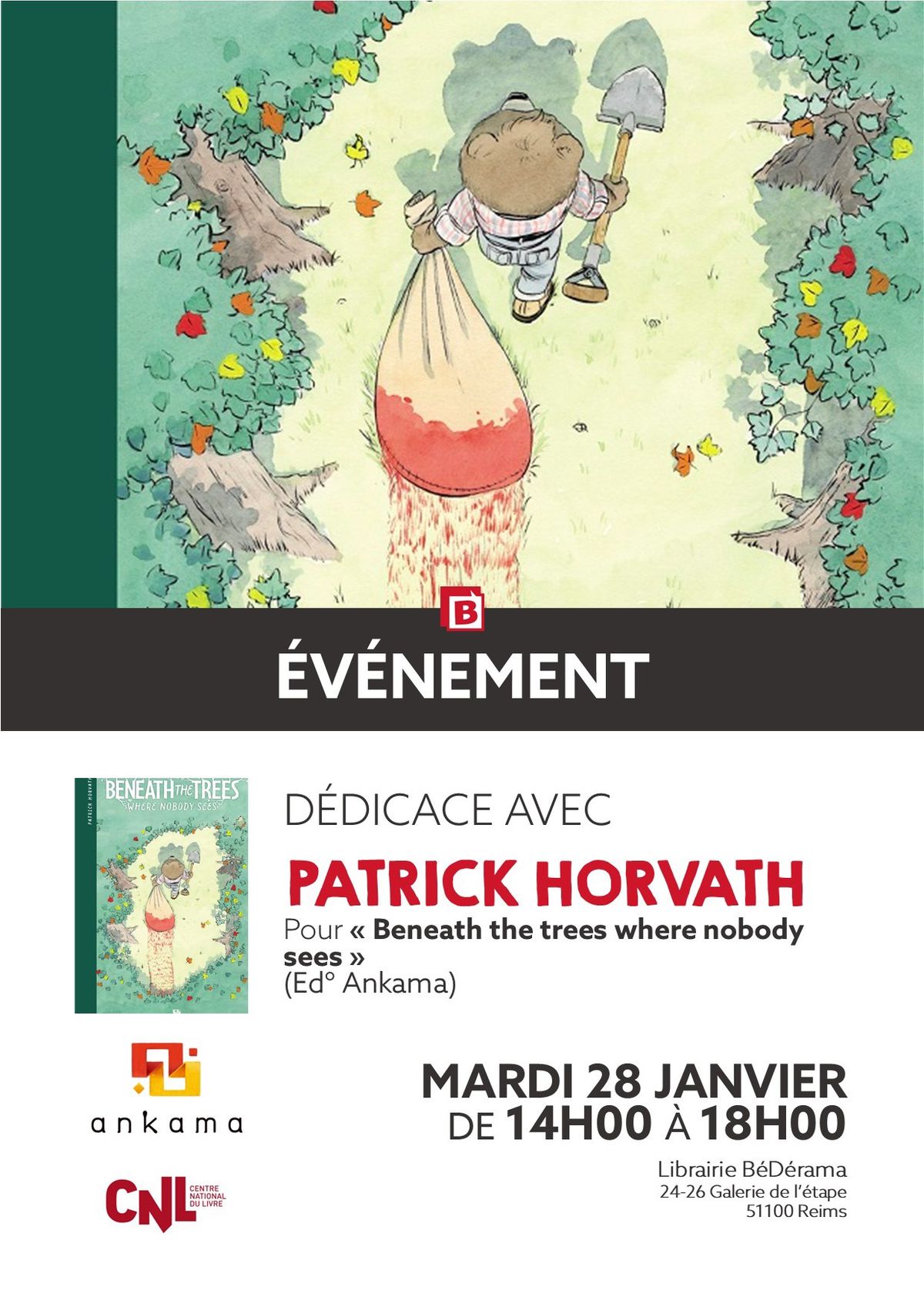 Rencontre avec Patrick Horvath - "Beneath the trees where nobody sees"