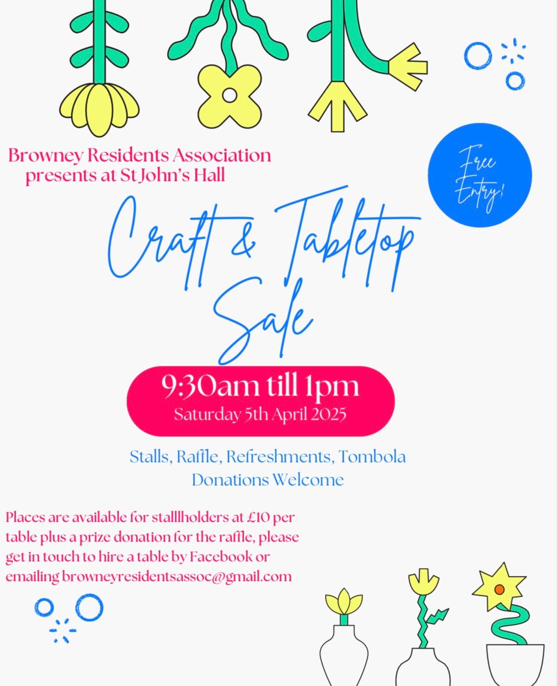 Craft & Table Top Sale 