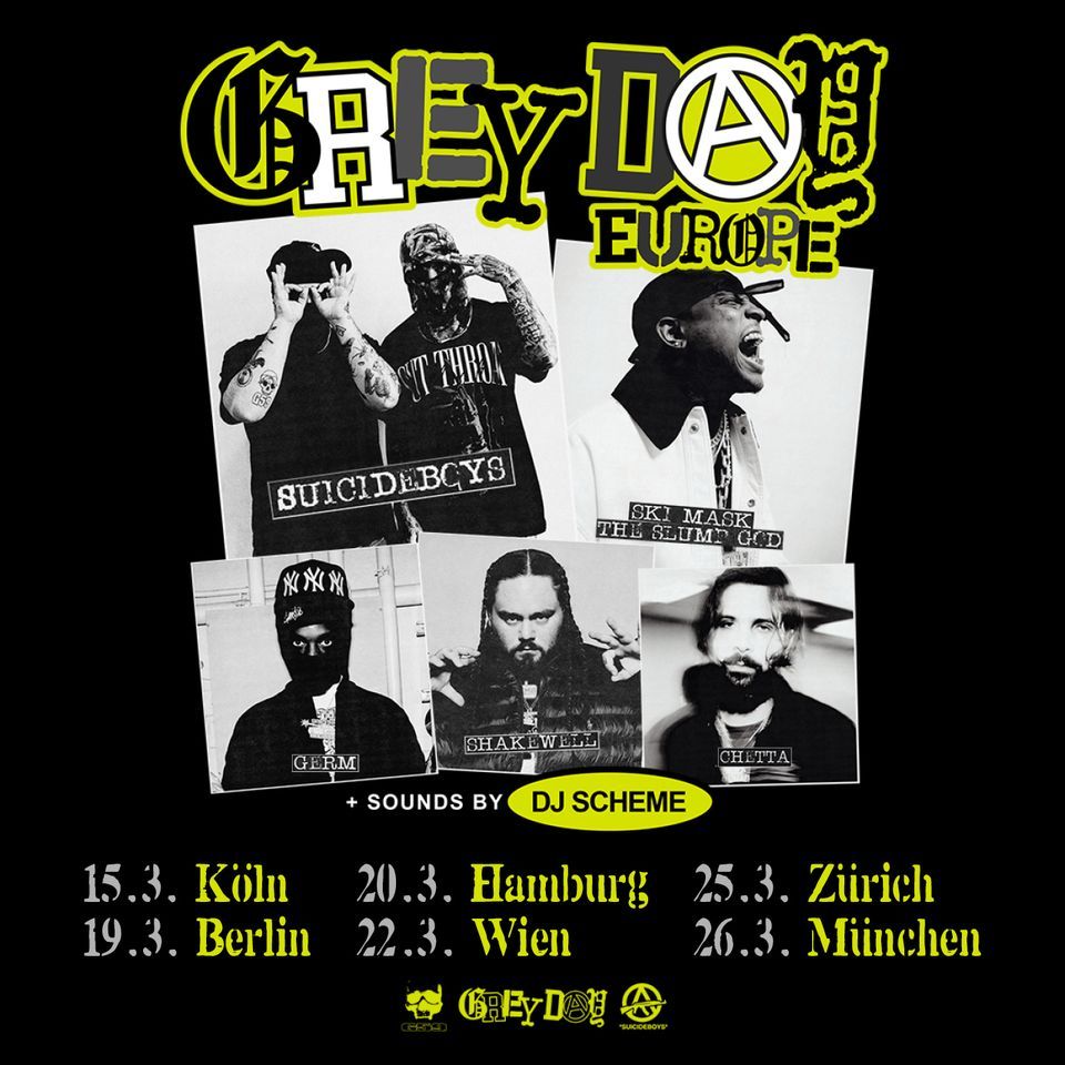 $uicideboy$ - Grey Day Europe Tour 2023 | M\u00fcnchen - Ausverkauft!