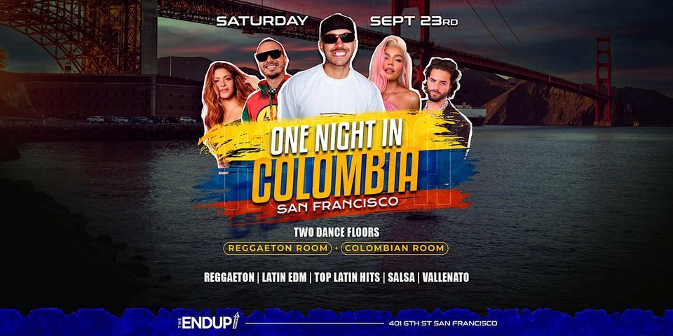 "ONE NIGHT IN COLOMBIA" LATIN DANCE : TWO ROOMS | SAN FRANCISCO