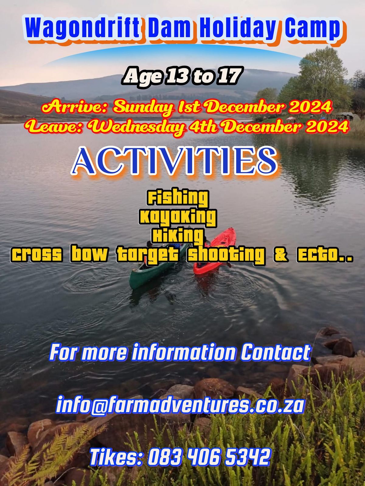 Teenage adventure at Wagondrift Dam