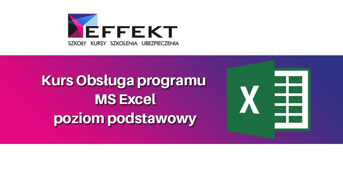 Obs\u0142uga Programu MS EXCEL poziom podstawowy - Katowice