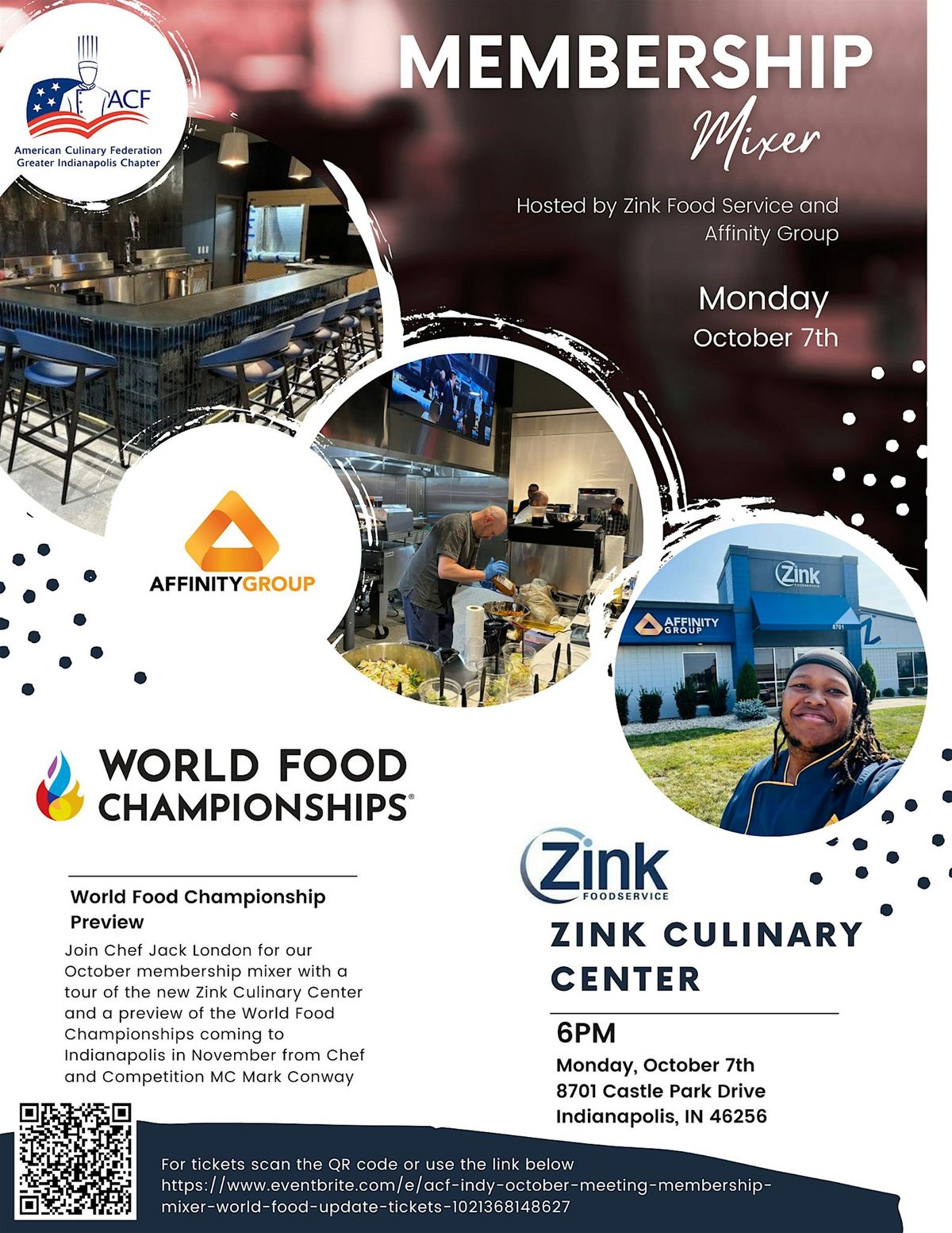 ACF Indy October Meeting: Membership Mixer & World Food Update