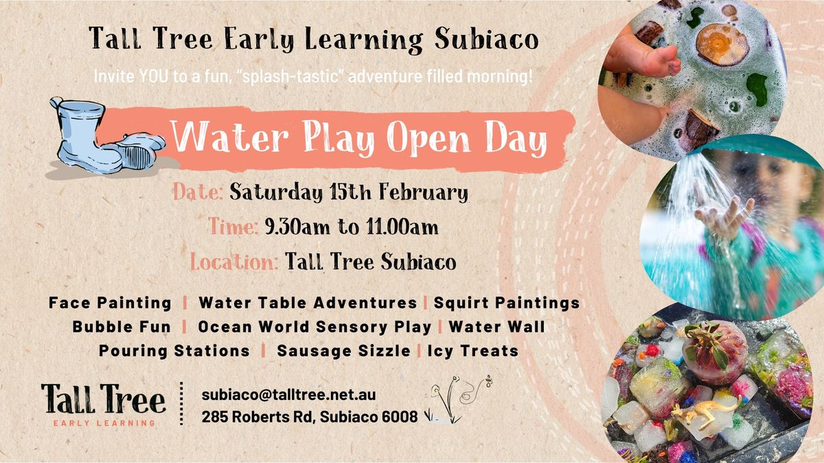 Water Play Open Day