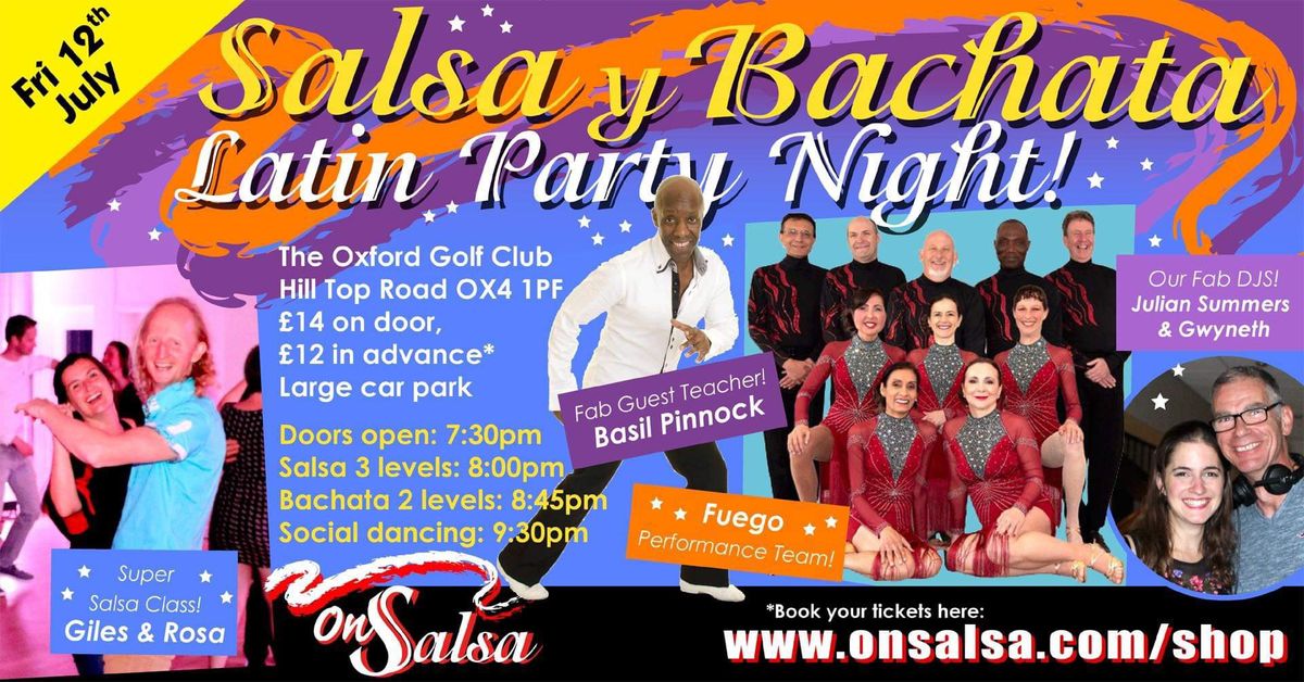 Oxford | Salsa Bachata Event | FRIDAY 12th JULY