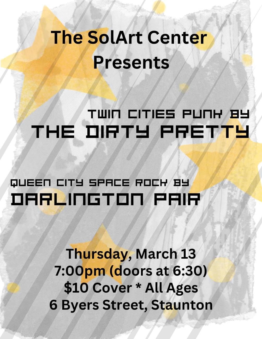 Punk & Space rock with The Dirty Pretty and Darlington Pair