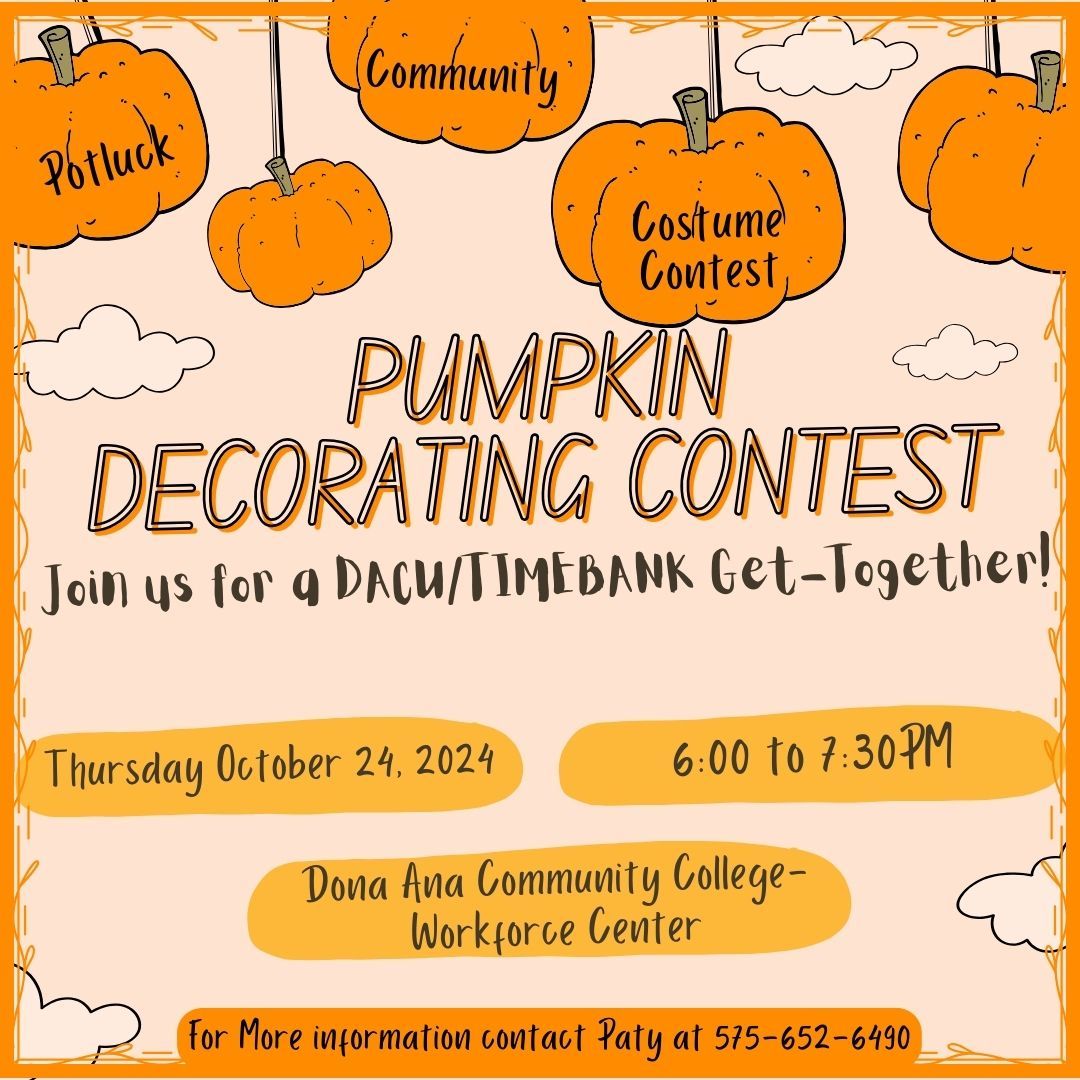 October Get-Together: Pumpkin Decorating Contest