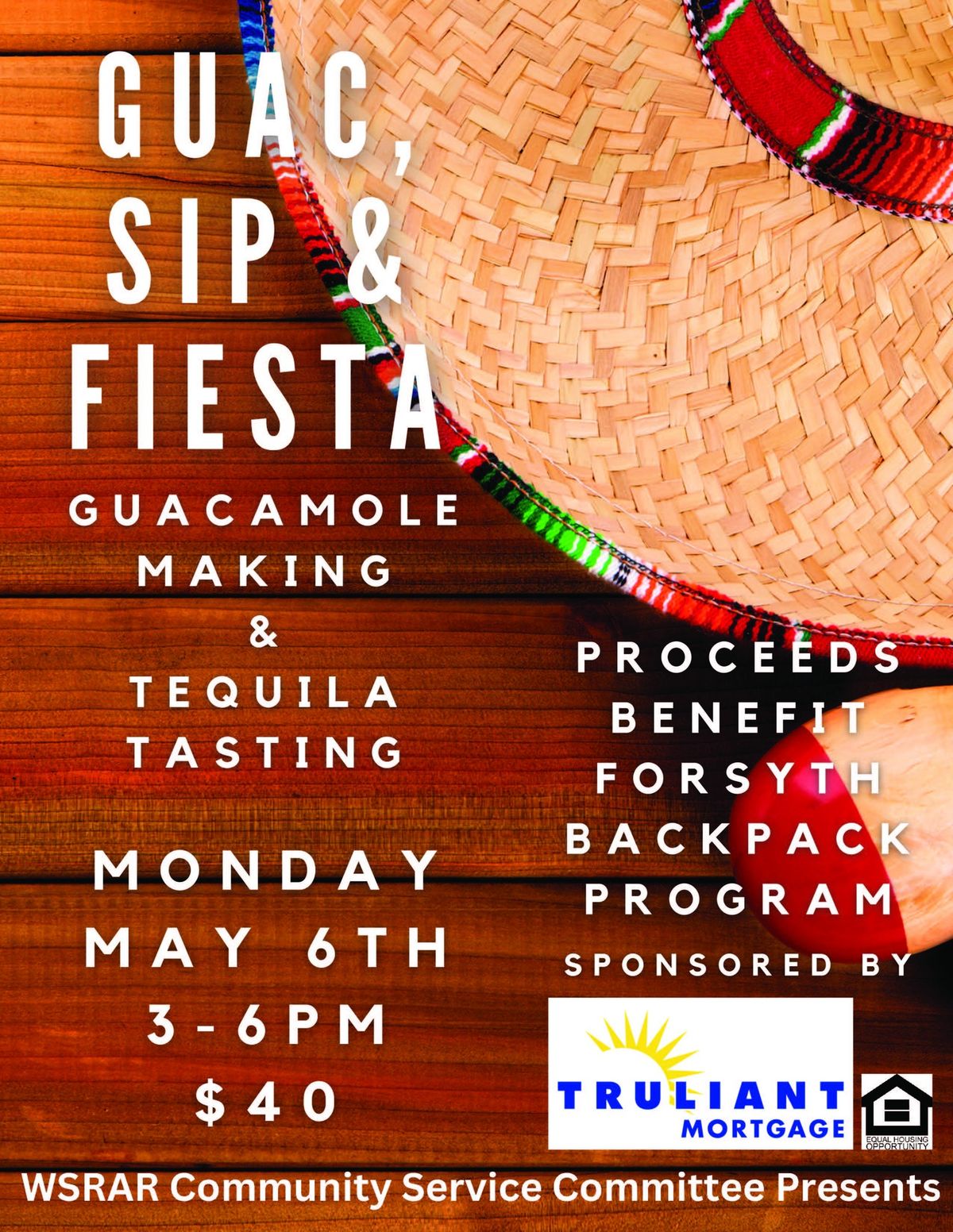 Guacamole Making & Tequila Tasting FUNDRAISER