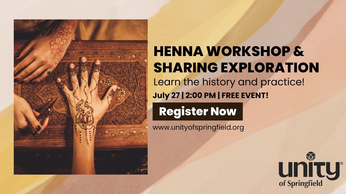 Henna Workshop & Sharing Exploration