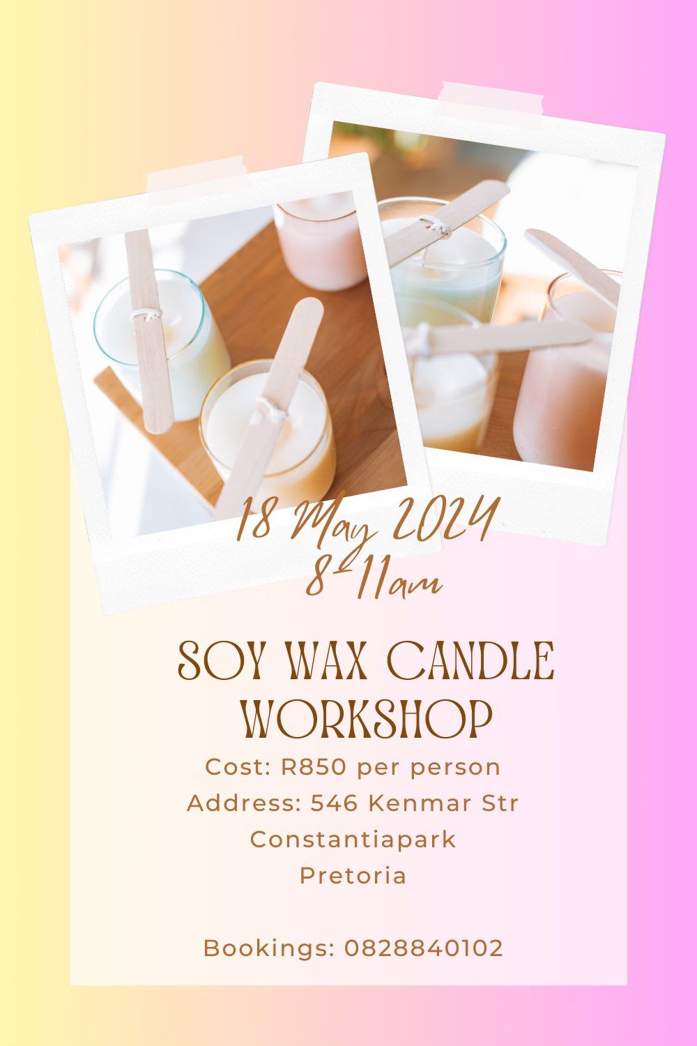 Soy Wax Candle Workshop