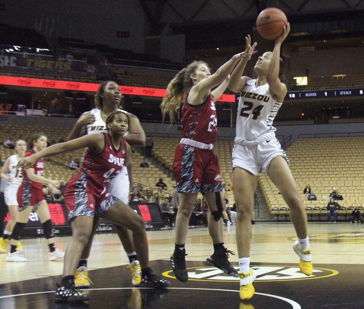 Southern Illinois Salukis at Missouri Tigers Womens Basketball at Mizzou Arena