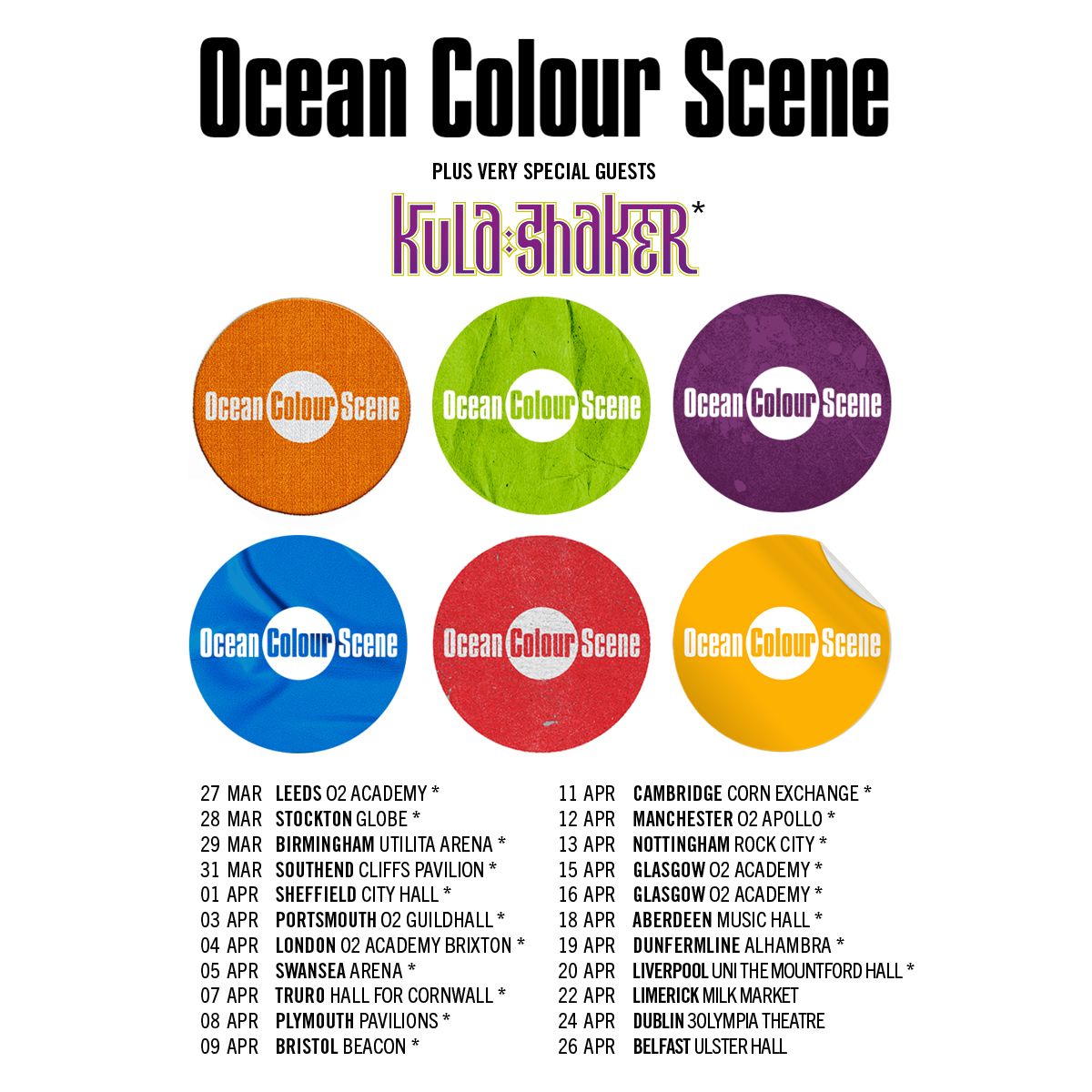 Ocean Colour Scene Dunfermline Tickets