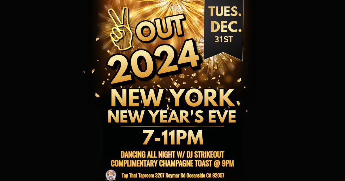 New York New Year's Eve Party! Tues. Dec. 31st 7-11pm