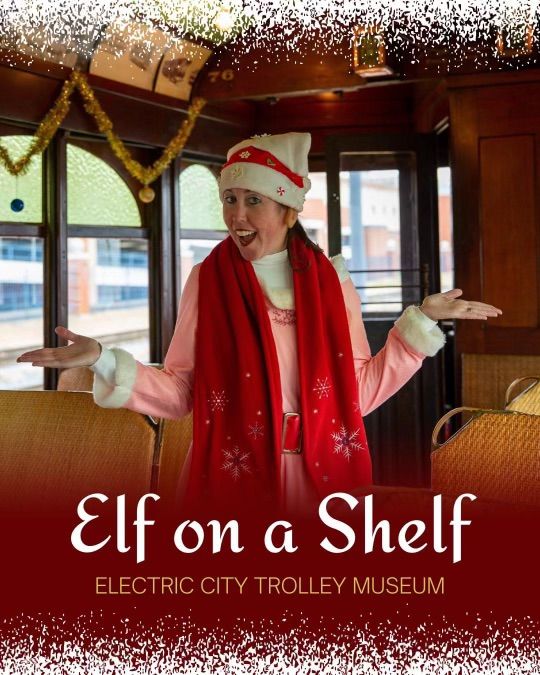 Elf on a Shelf on the Trolley