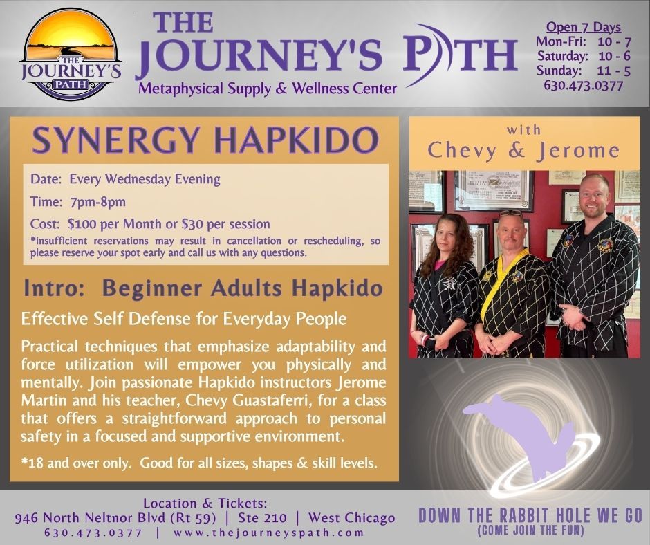 Synergy Hapkido:  Weekly Beginner Adults Class