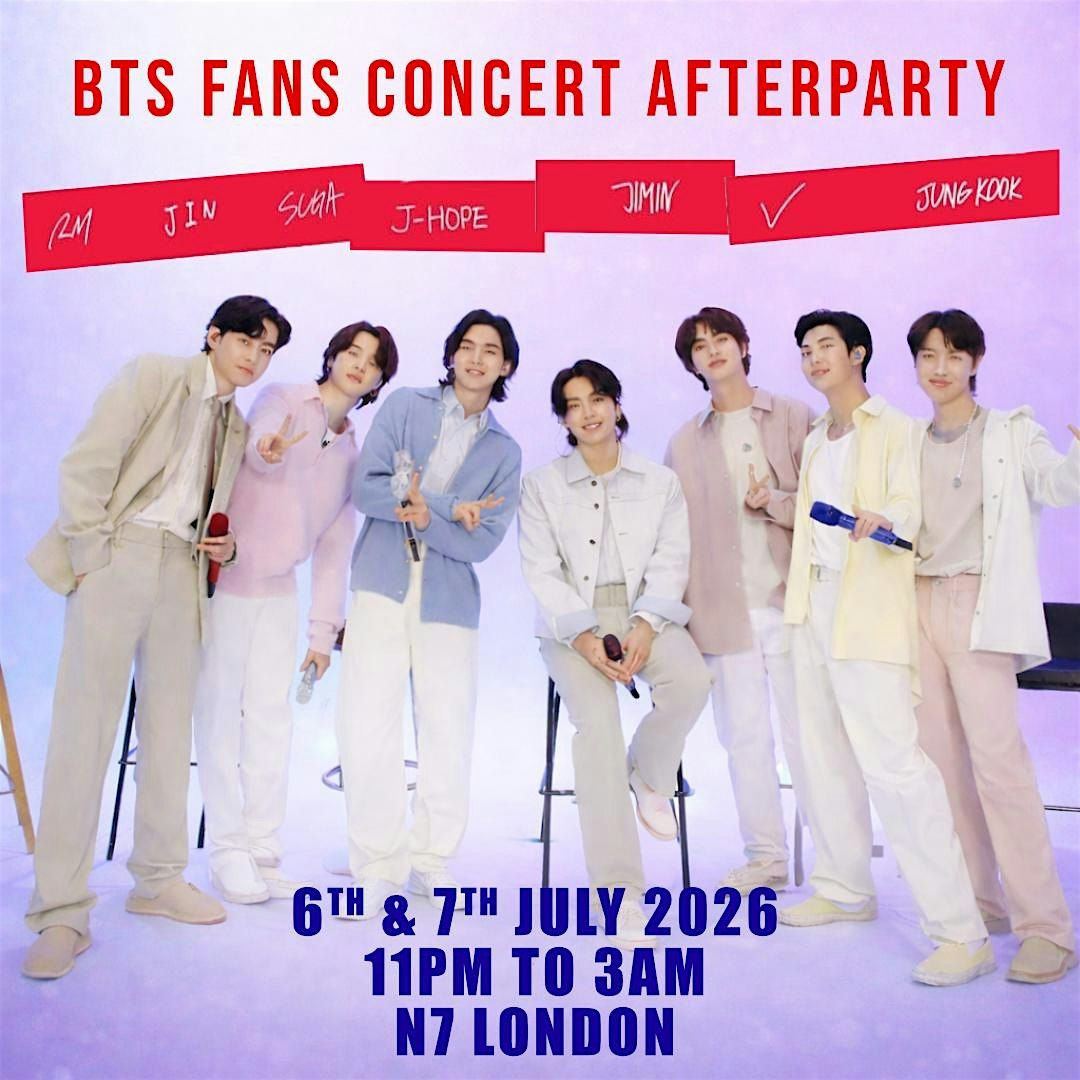 BTS CONCERT AFTERPARTY