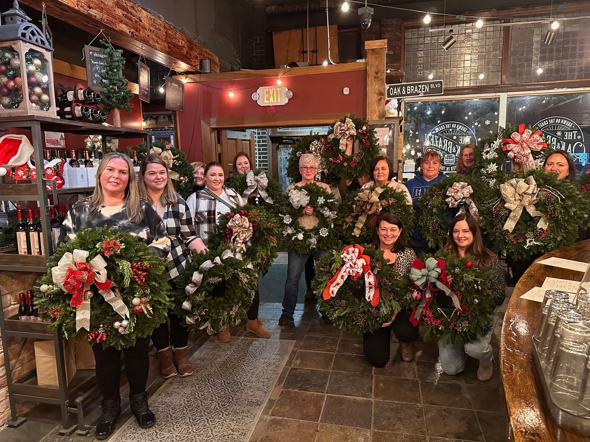 Wreath and Wine at Oak & Brazen (November 24th) 4PM-6PM SOLD OUT