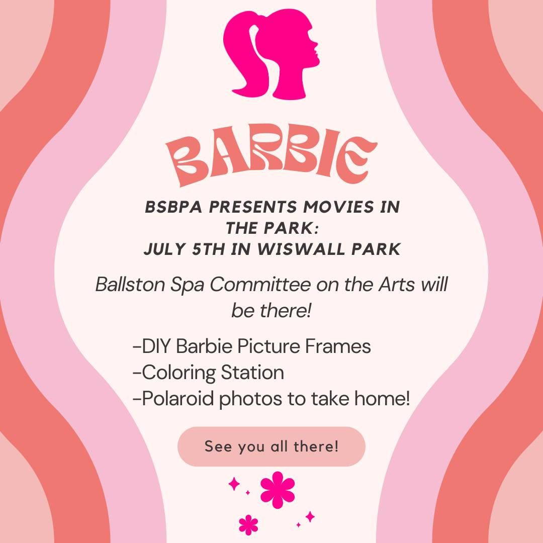 Barbie-Themed Picture Frames @ Ballston Spa Movies in Wiswall Park: Barbie