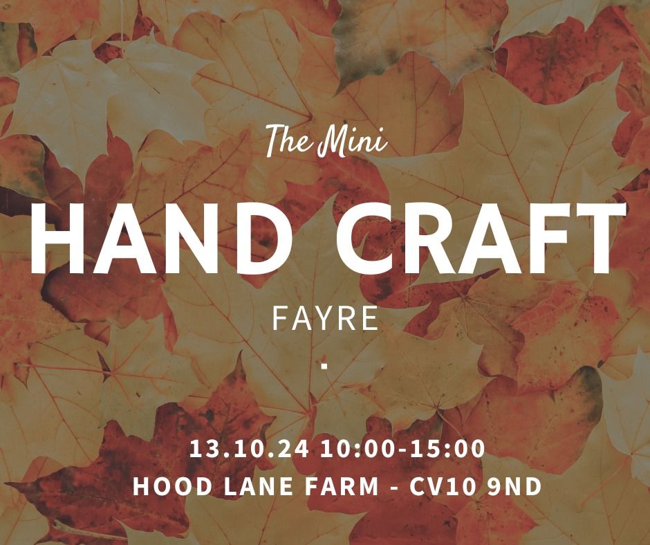 The Mini Autumn Hand Craft Fayre