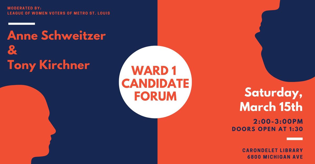 Ward 1 Alderperson Candidate Forum