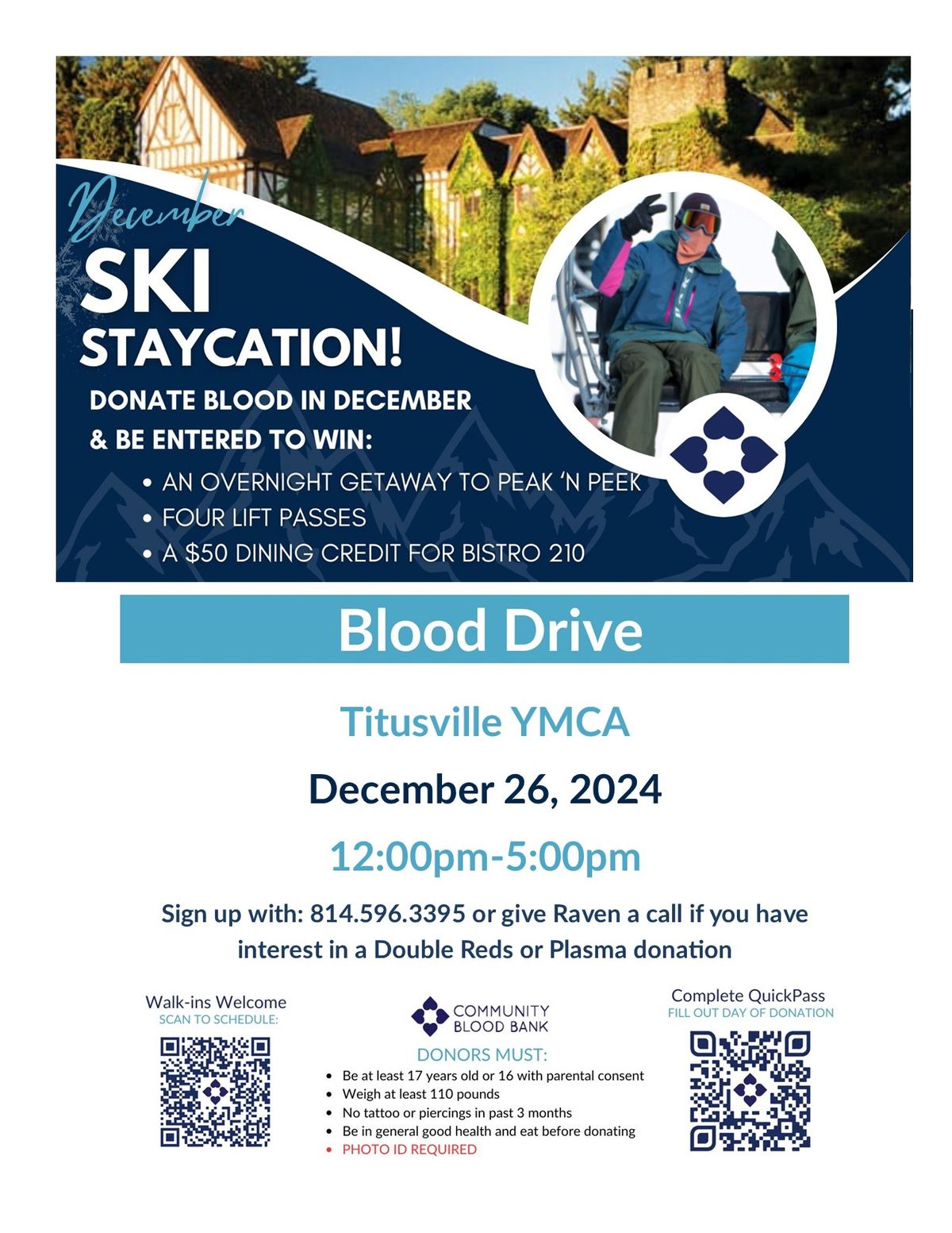 Titusville YMCA Christmas Blood Drive