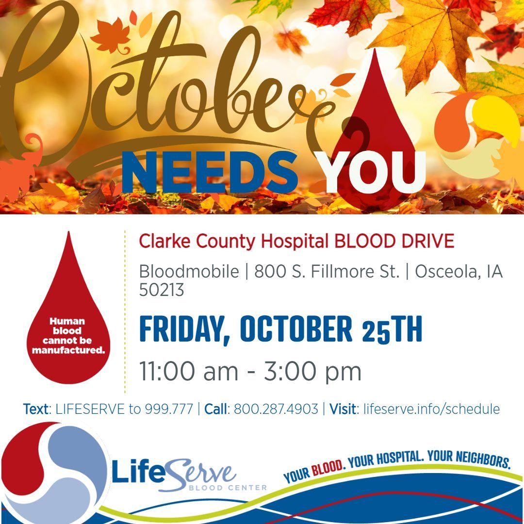 Clarke County Hospital BLOOD DRIVE