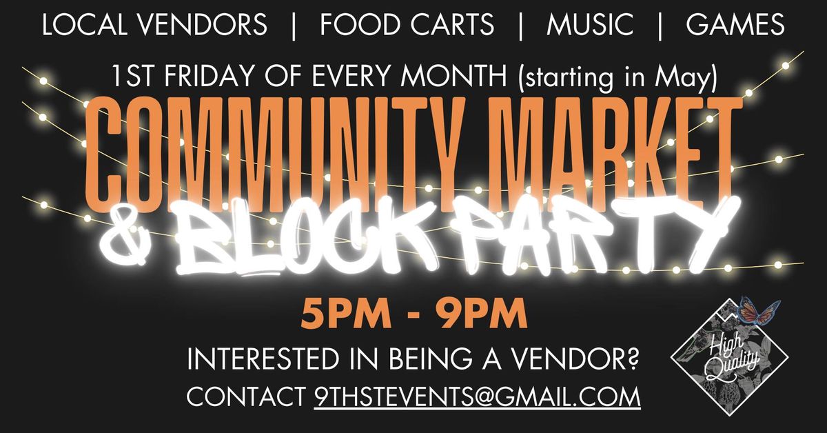 Community Market & Block Party