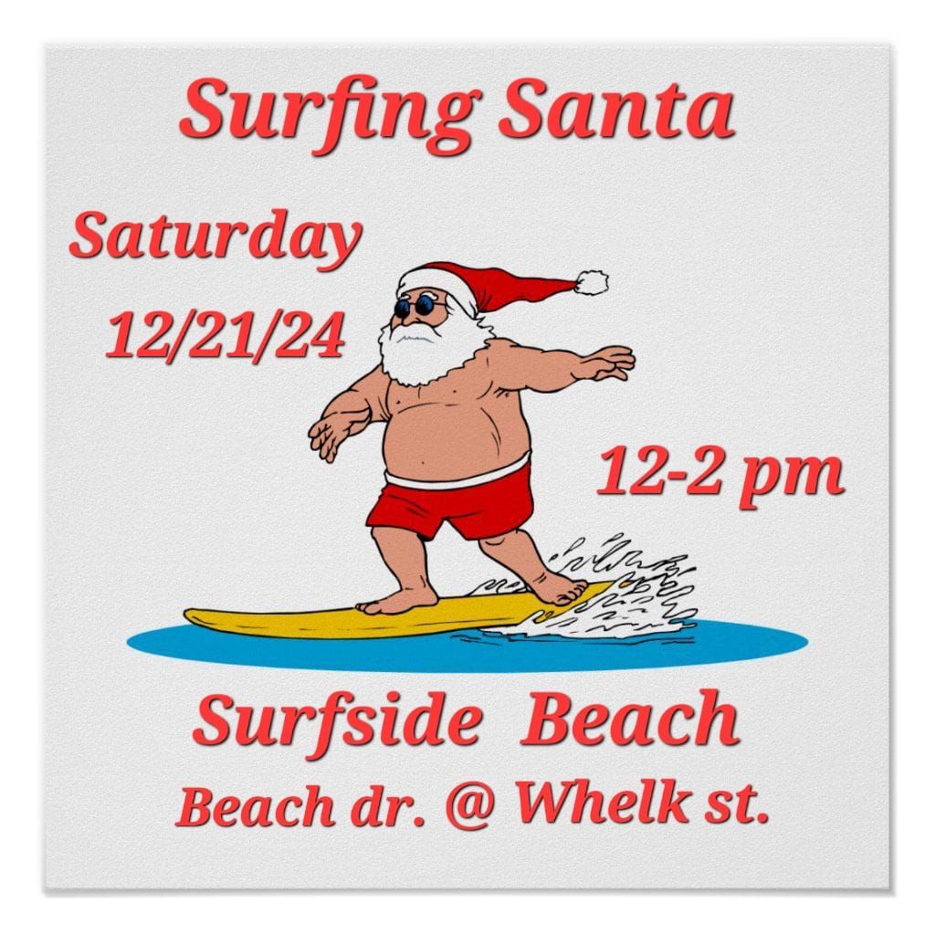 Surfing Santa 