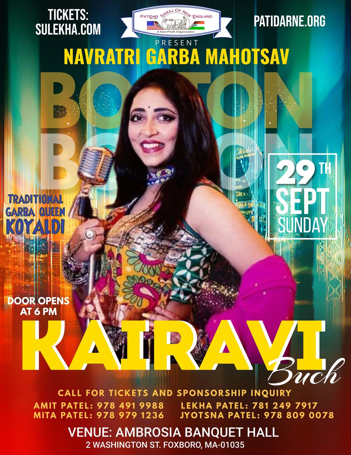 KAIRAVI BUCH GARBA IN BOSTON