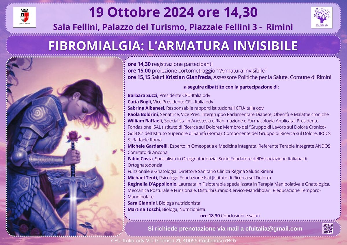 FIBROMIALGIA L'ARMATURA INVISIBILE A RIMINI!