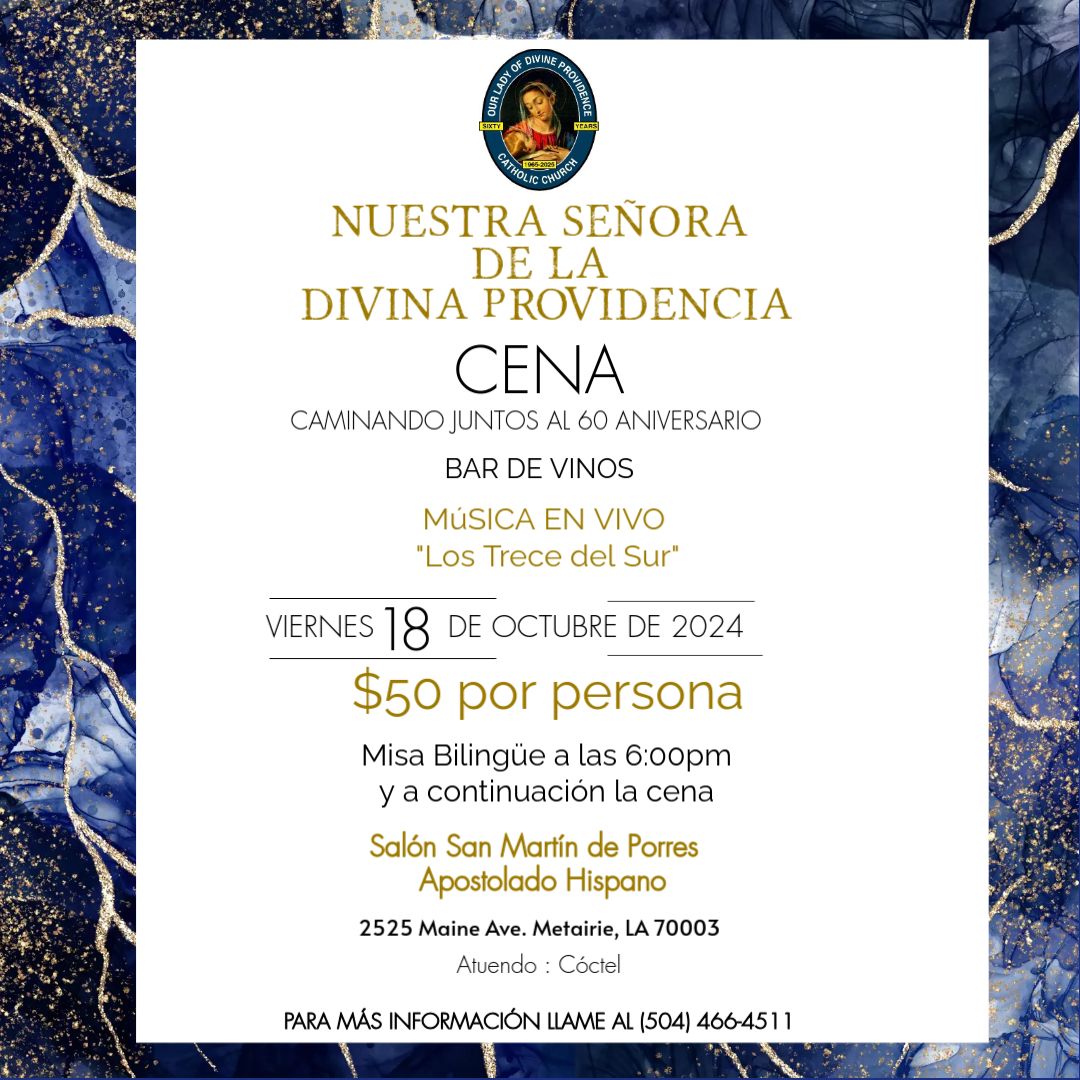 Cena bailable de la Iglesia Nuestra Se\u00f1ora de la Divina Providencia