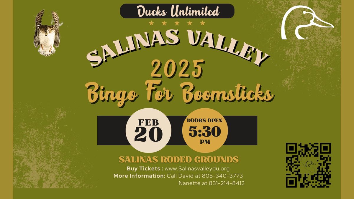 Salinas Valley Bingo for Boomsticks