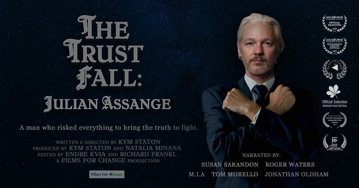 THE TRUST FALL: JULIAN ASSANGE Documentary - ODEON Beckenham, UK