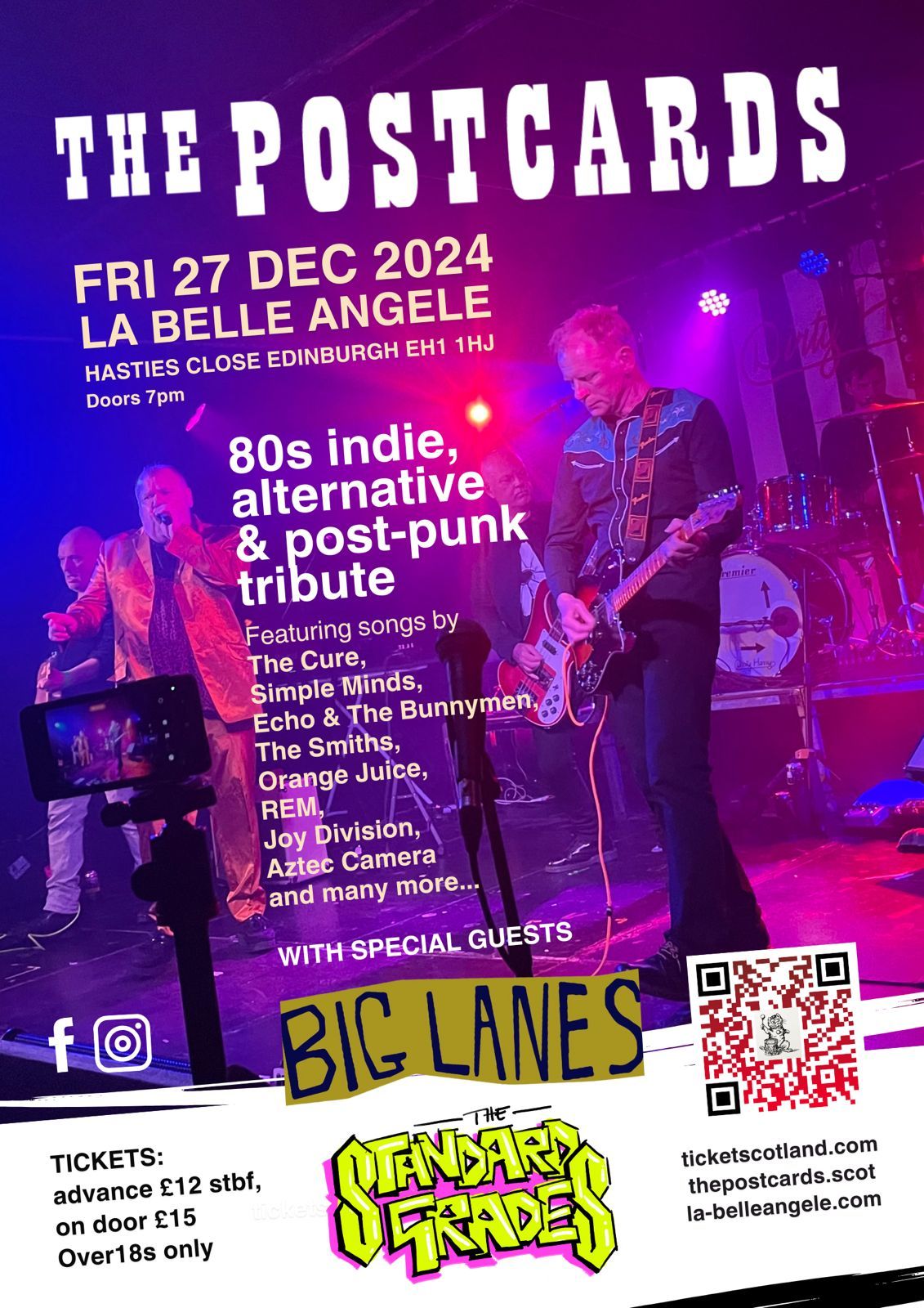 The Postcards 'Twixmas' at La Belle Angele, Fri 27 December 24