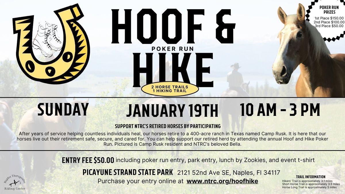 Hoof and Hike- Horseback Trail Riding or Hiking Poker Run