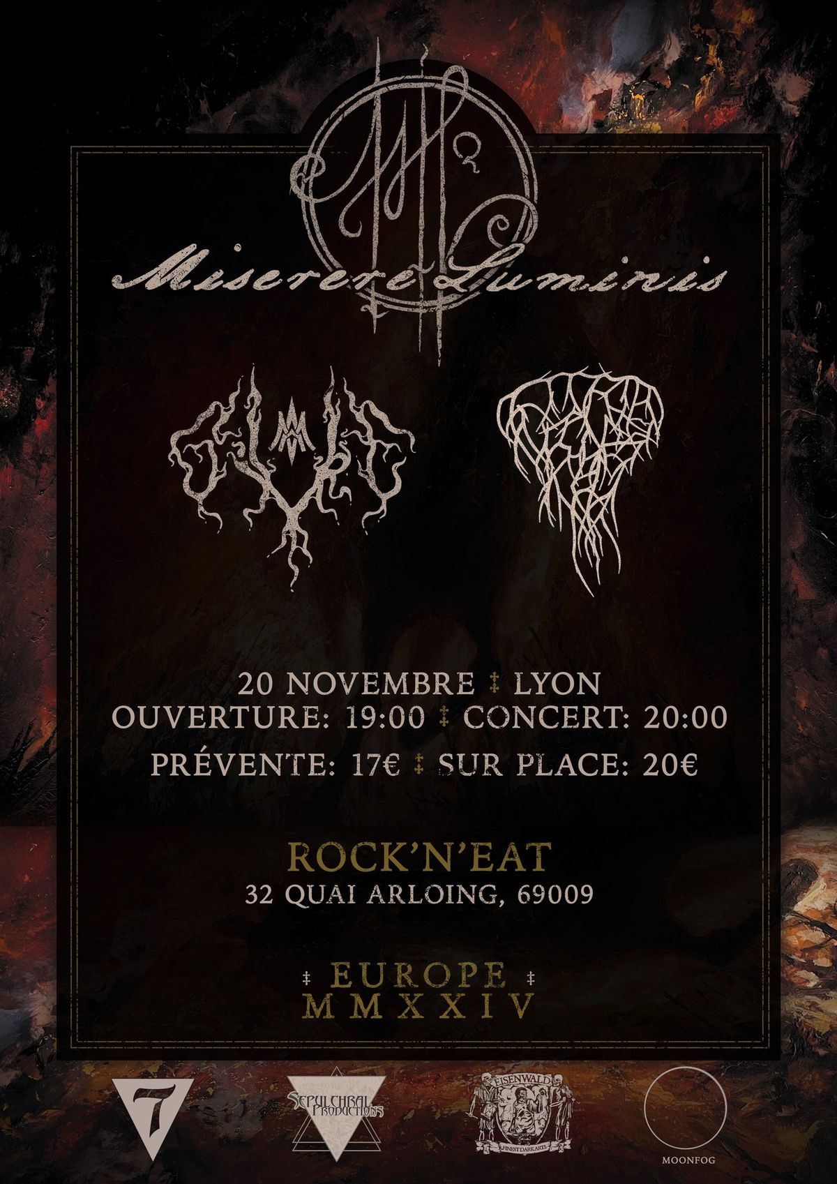 Miserere Luminis + Givre + Stories Bones Tell Au Rock'n'Eat