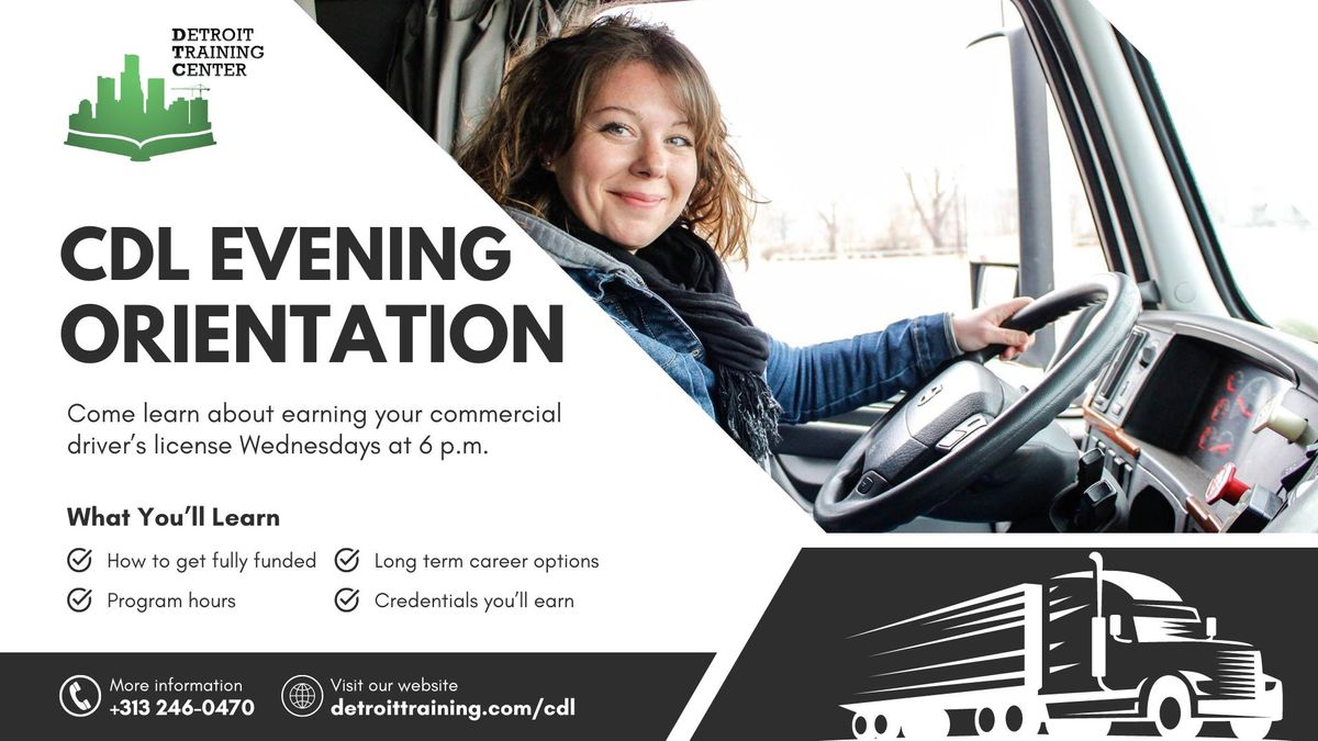 Evening CDL Orientation