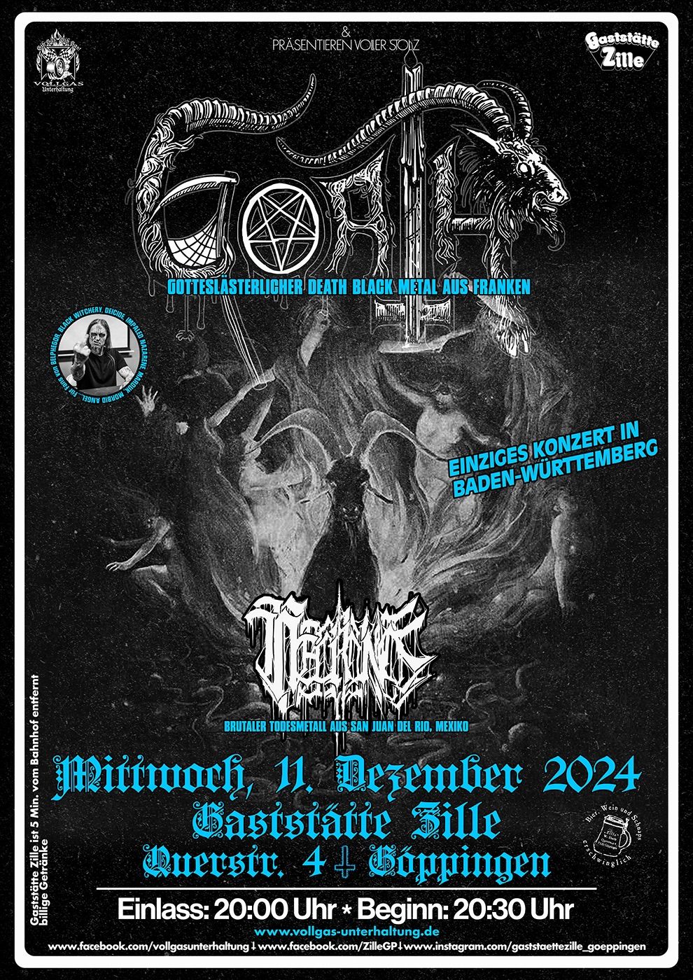 GOATH + NECRONOS (Brutaler Todesmetall aus Deutschland und Mexiko)